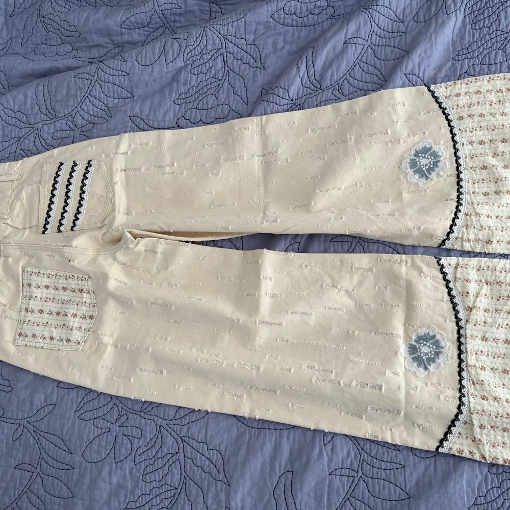 Pol Flower Patchwork Pants - image 5